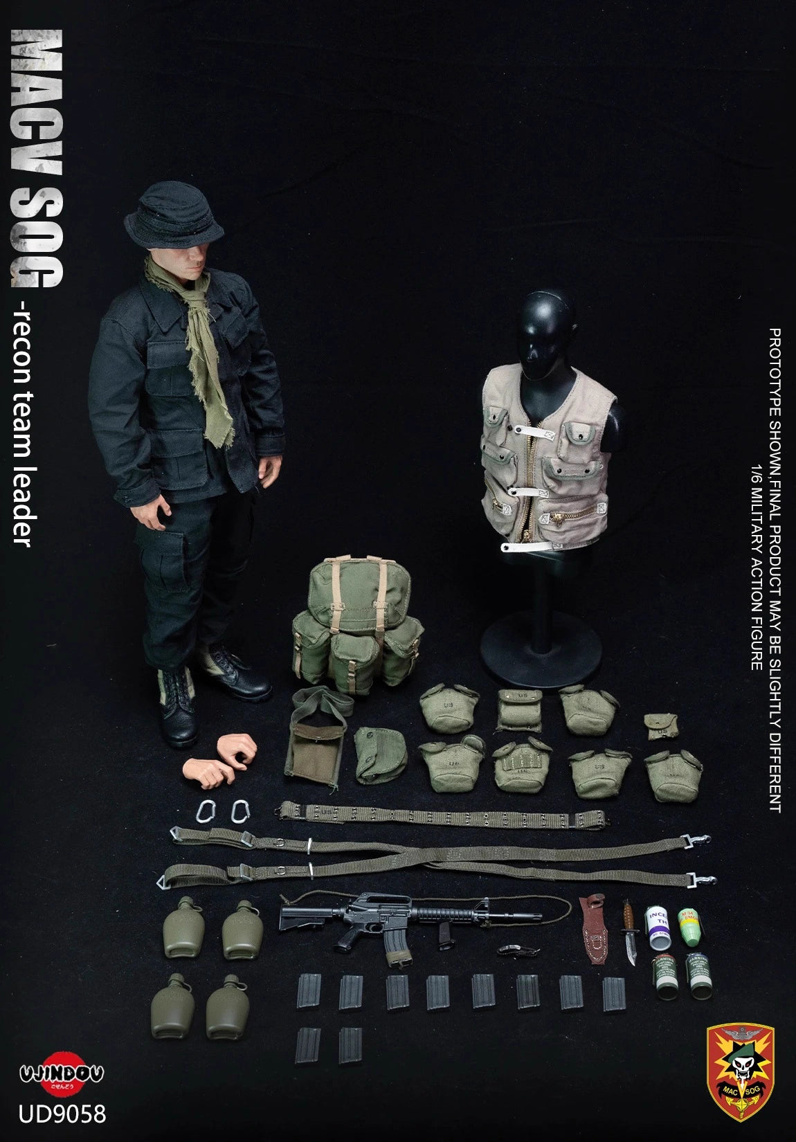 Original Design UJINDOU Vietnam War U.S. MACV-SOG Recon Team Leader UD9058 1/6 Licensed Action Figure