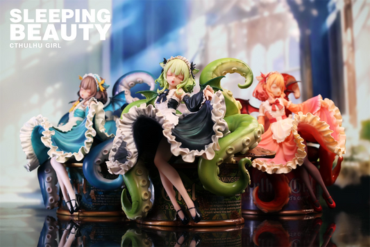 Original Design WeArtDoing Studio Sleeping Beauty Song of Cthulhu Abyssal Sprout & Azure Phantom & Crimson Dream Abyss Licensed Resin Statue