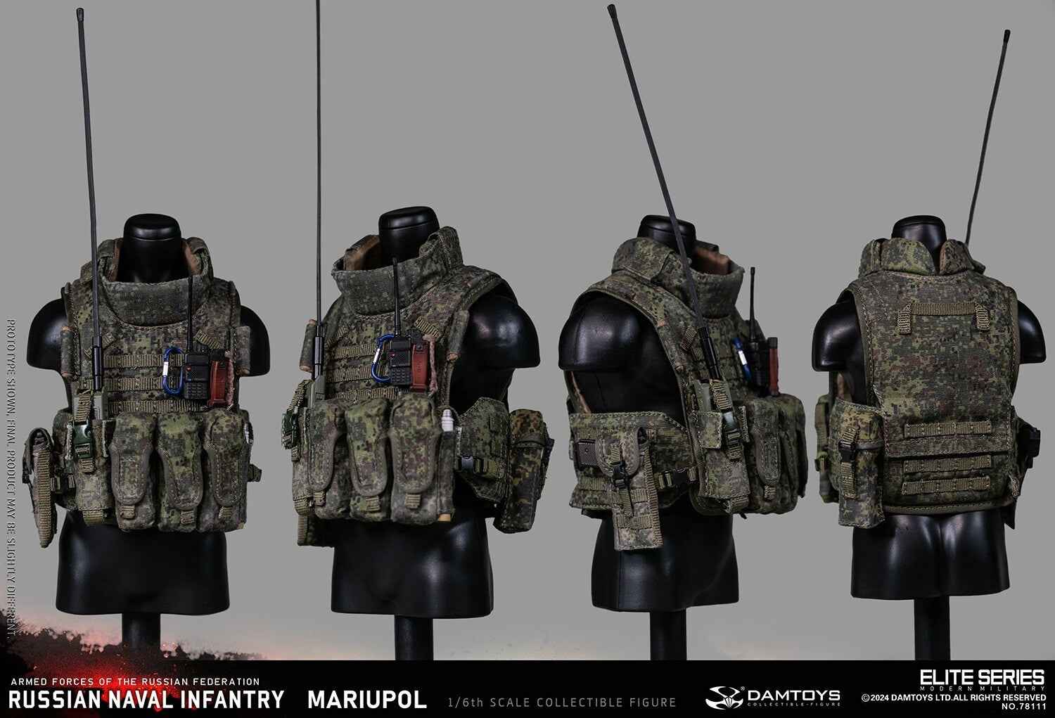 Original Design DAMTOYS Russian Navy Infantry Commander Mariupol NO.78111 1/6 Licensed Action Figure