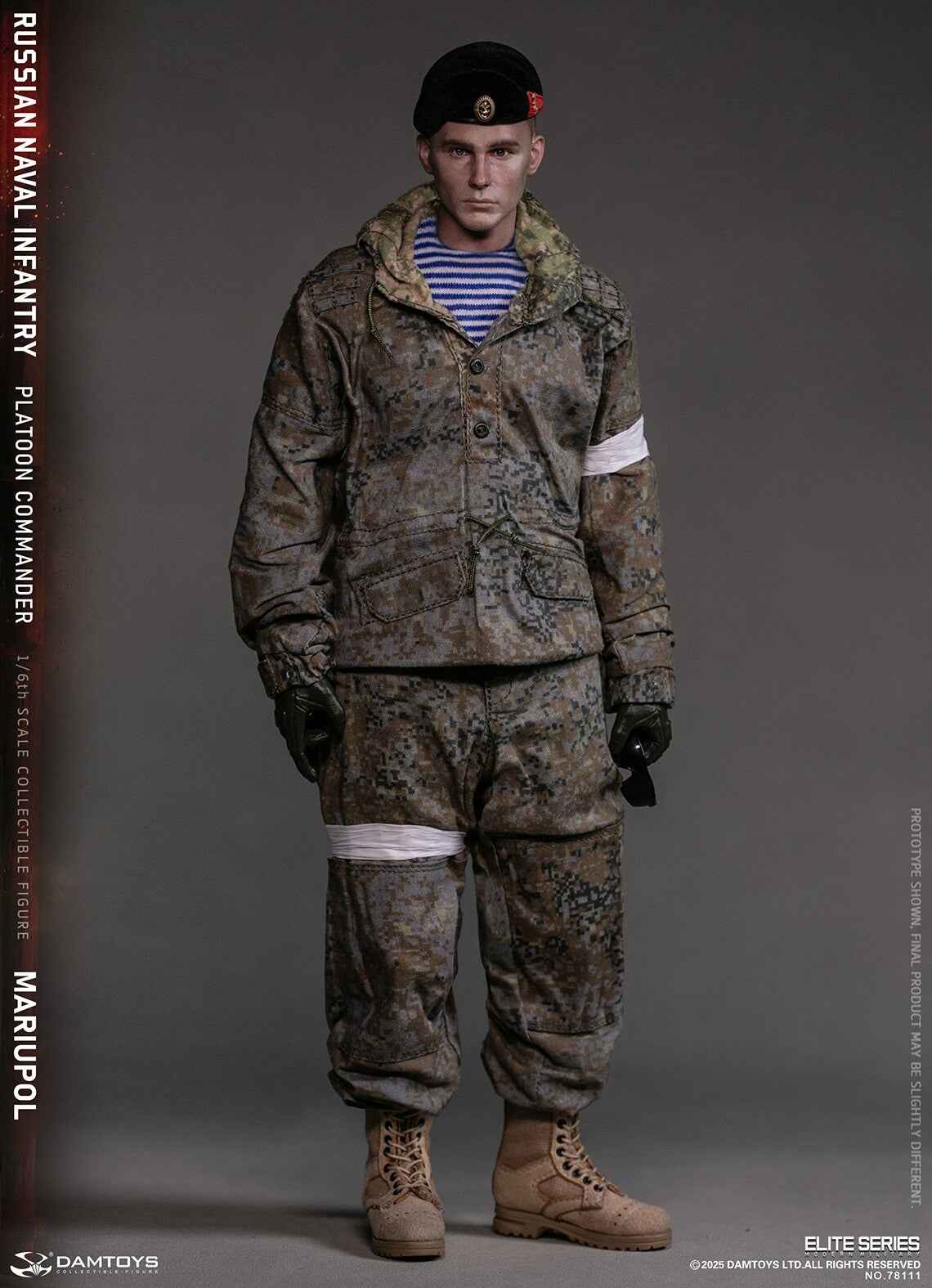 Original Design DAMTOYS Russian Navy Infantry Commander Mariupol NO.78111 1/6 Licensed Action Figure