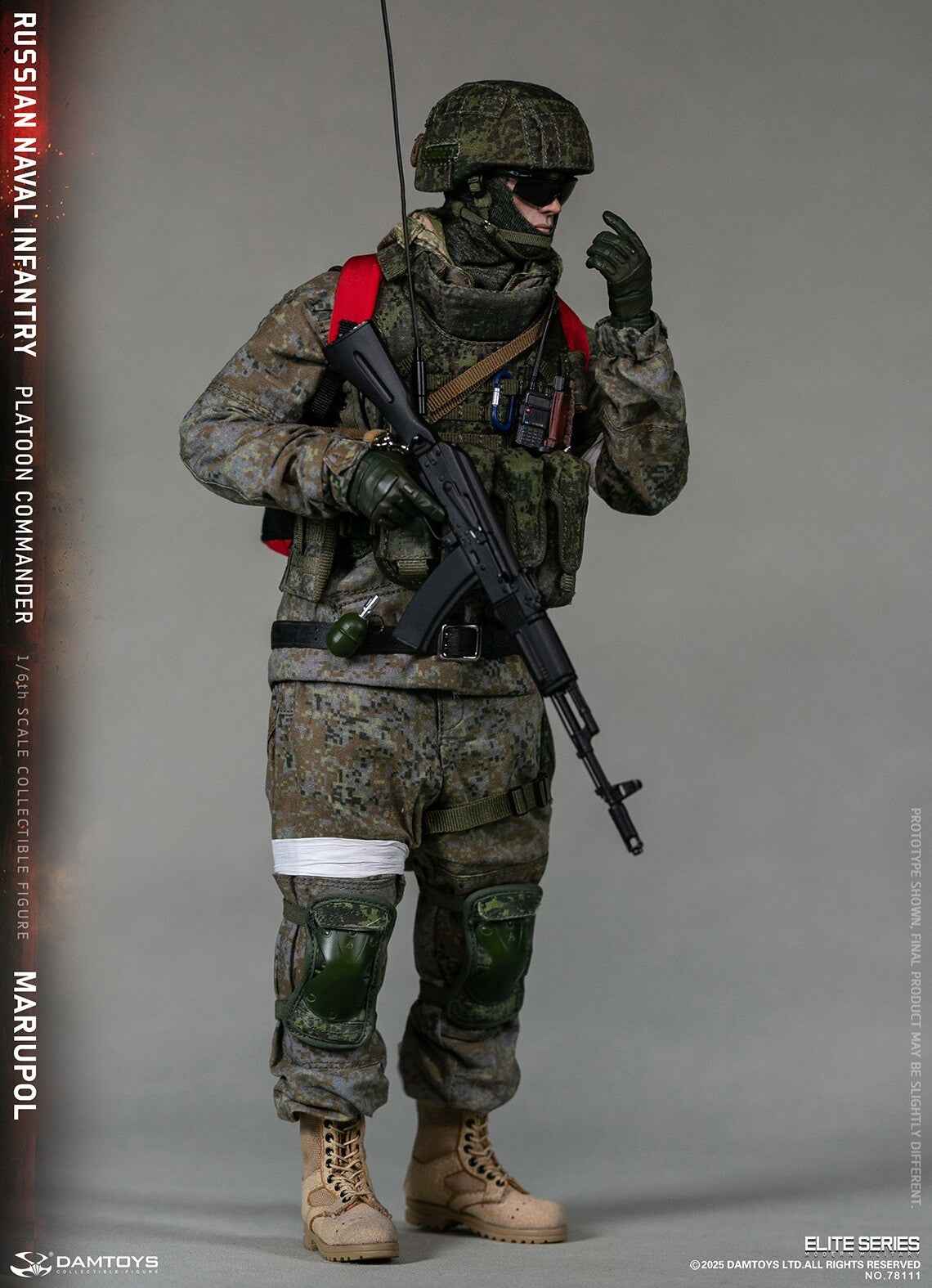 Original Design DAMTOYS Russian Navy Infantry Commander Mariupol NO.78111 1/6 Licensed Action Figure