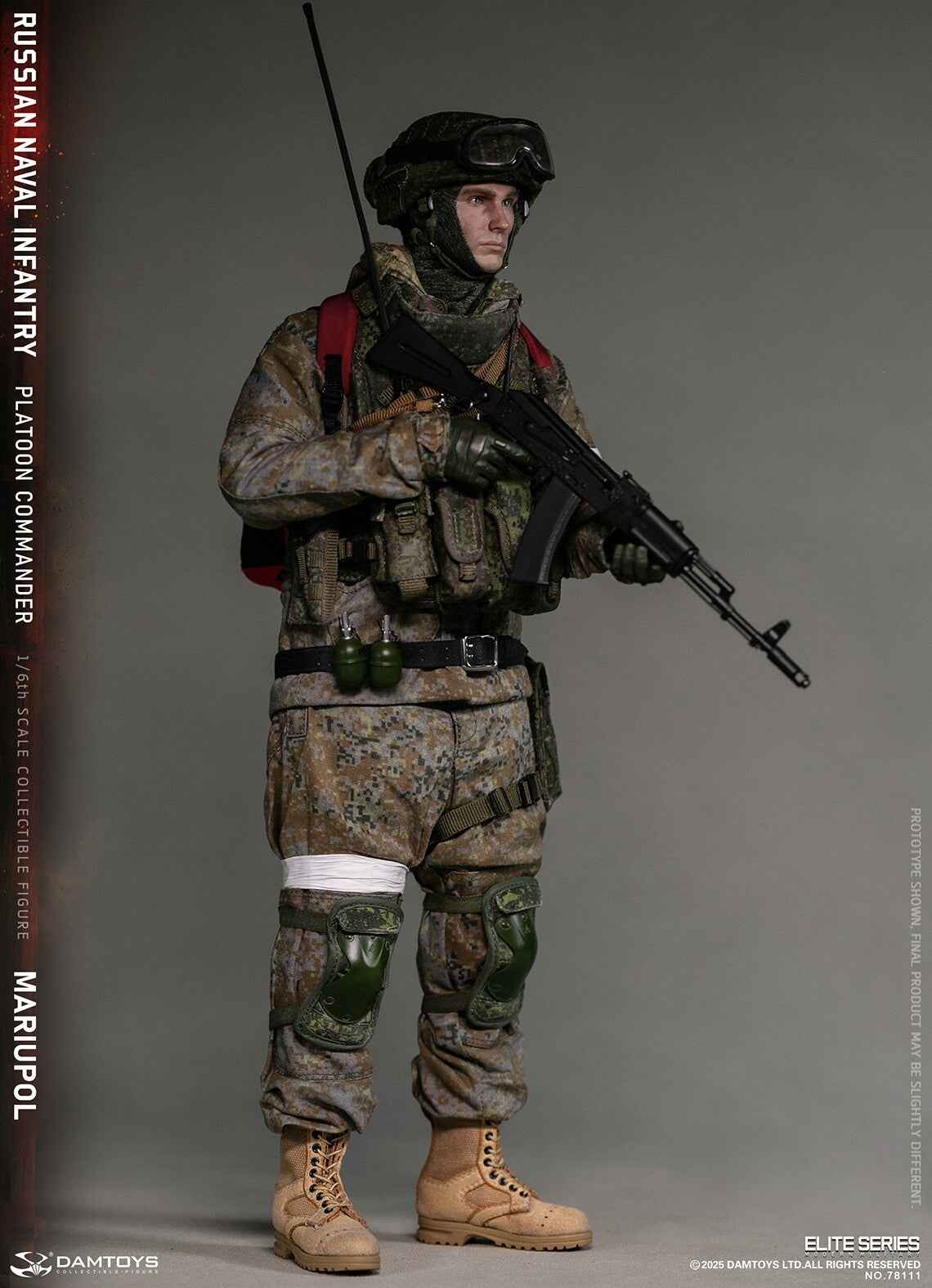 Original Design DAMTOYS Russian Navy Infantry Commander Mariupol NO.78111 1/6 Licensed Action Figure