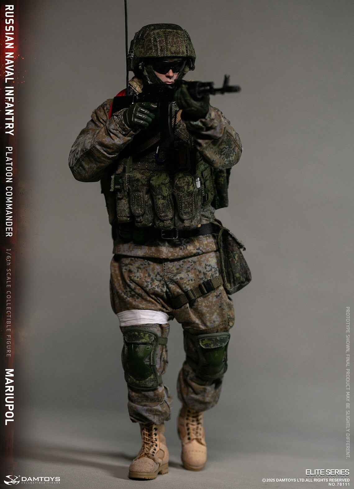 Original Design DAMTOYS Russian Navy Infantry Commander Mariupol NO.78111 1/6 Licensed Action Figure