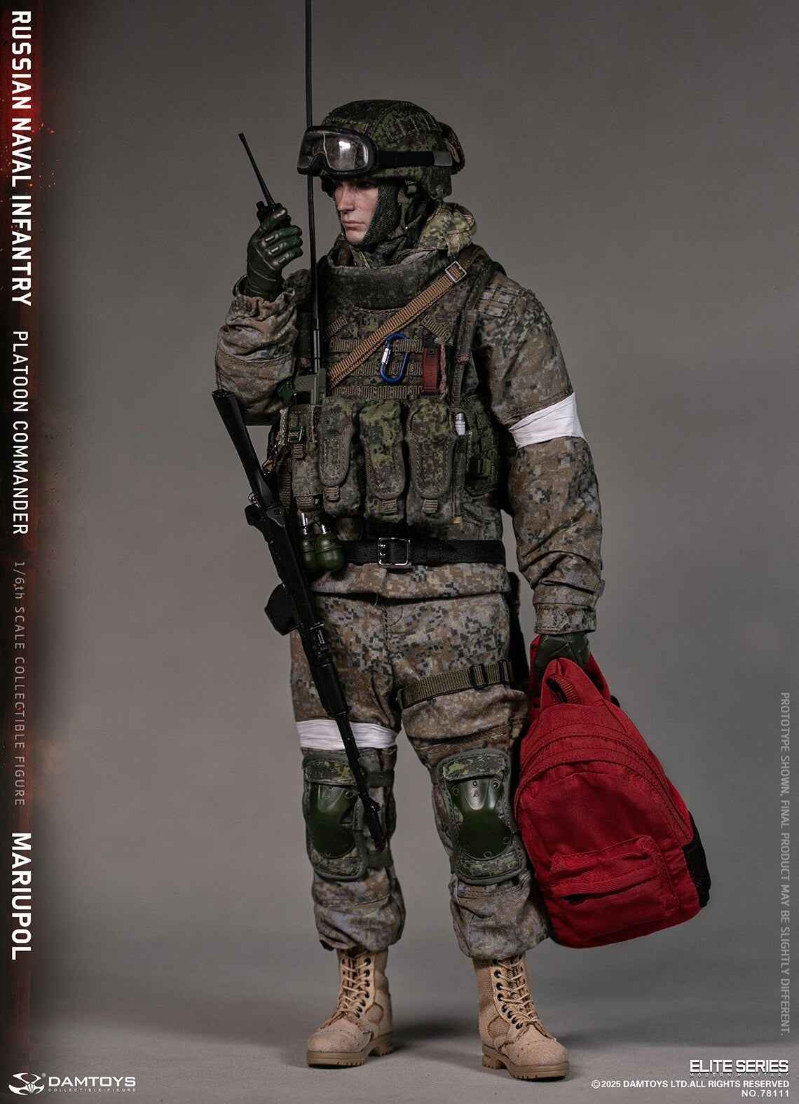 Original Design DAMTOYS Russian Navy Infantry Commander Mariupol NO.78111 1/6 Licensed Action Figure