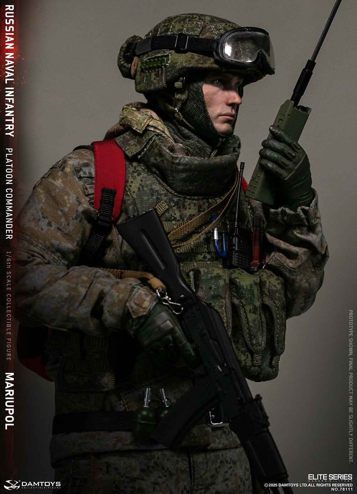 Original Design DAMTOYS Russian Navy Infantry Commander Mariupol NO.78111 1/6 Licensed Action Figure