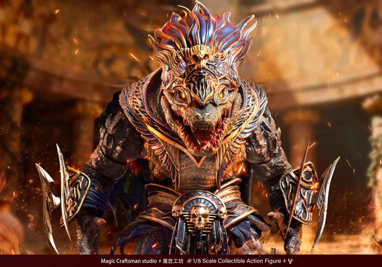 Original Design Magic Craftsman Studio Egypt Sobek Desert Giant Crocodile 1/12 Licensed Action Figure