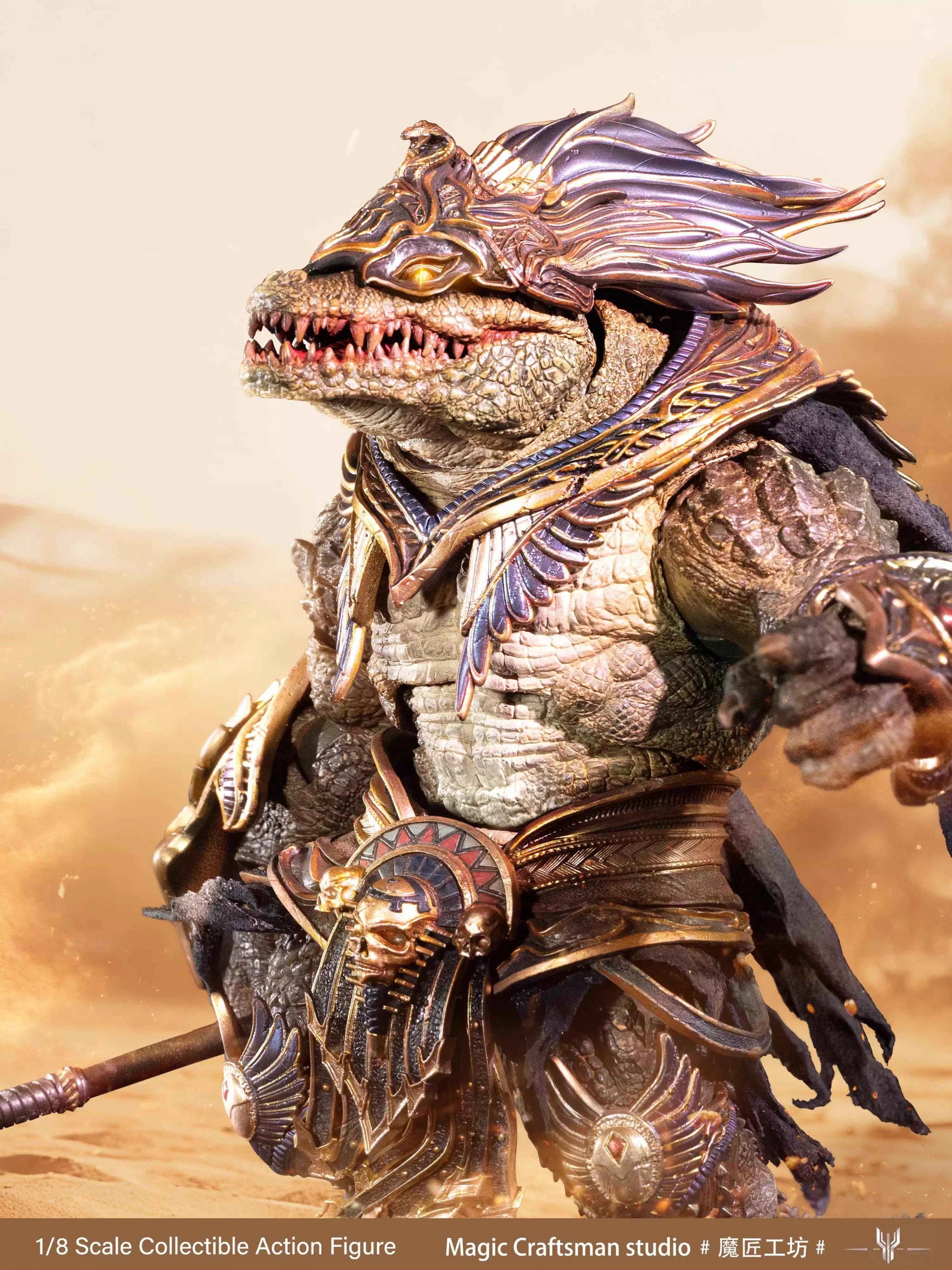 Original Design Magic Craftsman Studio Egypt Sobek Desert Giant Crocodile 1/12 Licensed Action Figure
