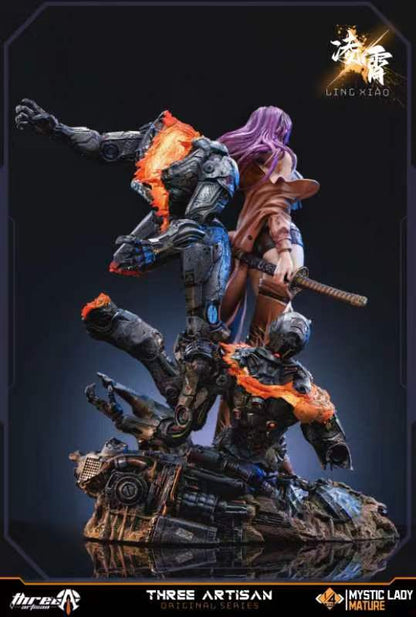 Original Design Three Artisan Studio DeadPrince Illustrations Mystic Mature Lady Series Ling Xiao 1/4 Licensed Resin Statue (PayPal Fees and Shipping Costs Included)