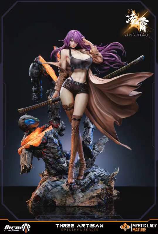 Original Design Three Artisan Studio DeadPrince Illustrations Mystic Mature Lady Series Ling Xiao 1/4 Licensed Resin Statue (PayPal Fees and Shipping Costs Included)