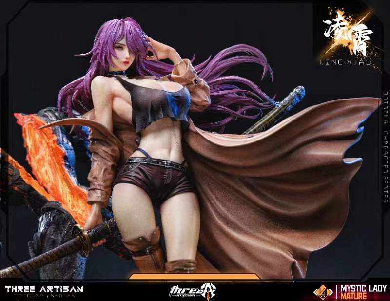 Original Design Three Artisan Studio DeadPrince Illustrations Mystic Mature Lady Series Ling Xiao 1/4 Licensed Resin Statue (PayPal Fees and Shipping Costs Included)
