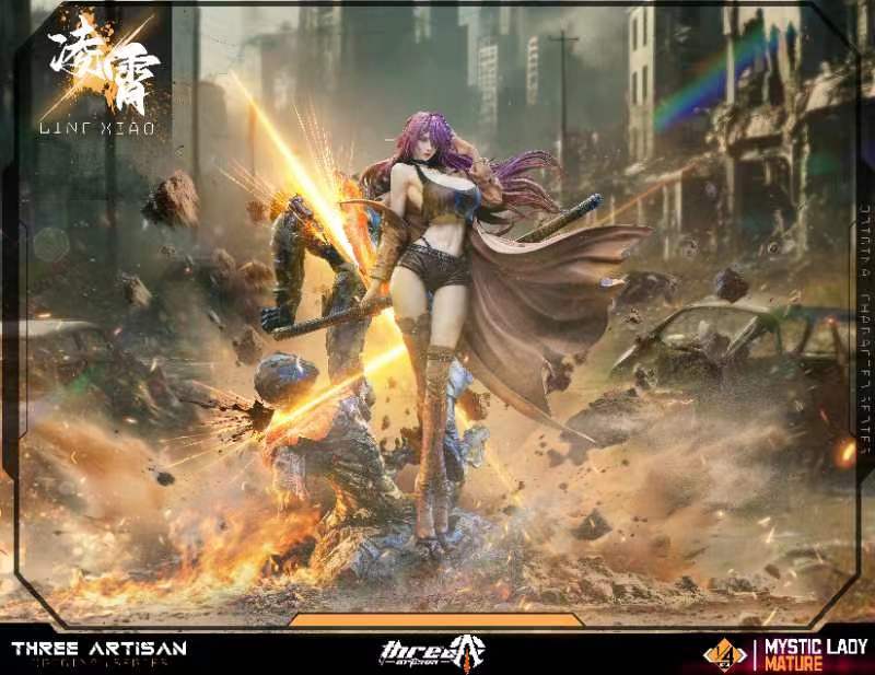 Original Design Three Artisan Studio DeadPrince Illustrations Mystic Mature Lady Series Ling Xiao 1/4 Licensed Resin Statue (PayPal Fees and Shipping Costs Included)