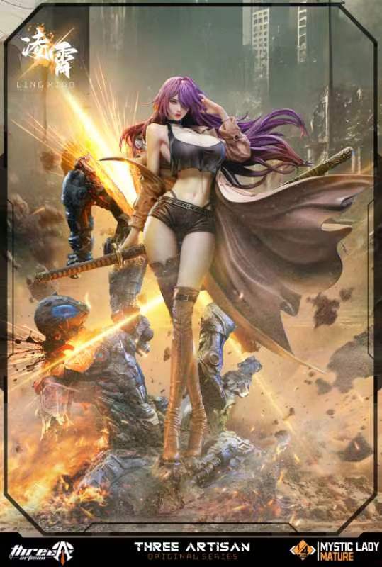 Original Design Three Artisan Studio DeadPrince Illustrations Mystic Mature Lady Series Ling Xiao 1/4 Licensed Resin Statue (PayPal Fees and Shipping Costs Included)