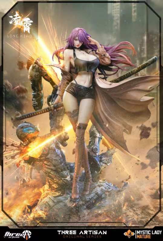 Original Design Three Artisan Studio DeadPrince Illustrations Mystic Mature Lady Series Ling Xiao 1/4 Licensed Resin Statue (PayPal Fees and Shipping Costs Included)