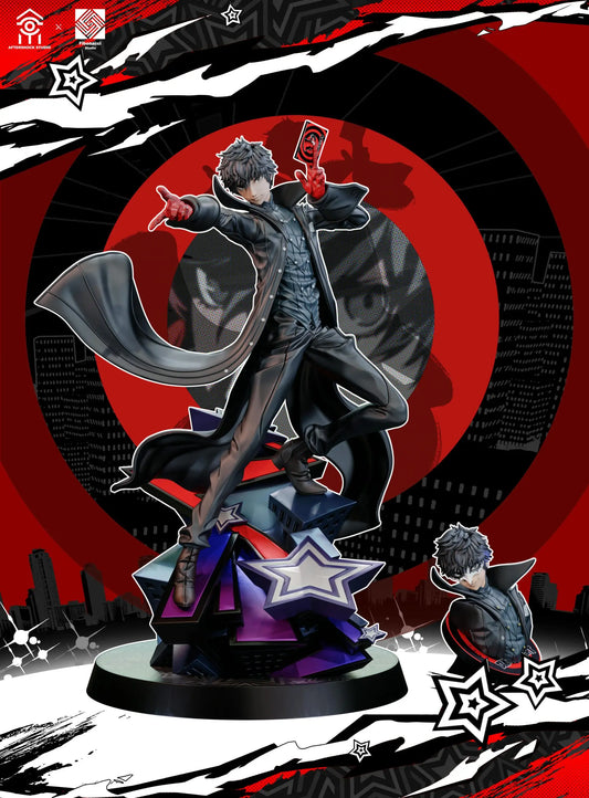 Persona 5 Aftershock & Fibonacci Studio Royal Ren Amamiya Joker & Arsène Licensed Resin Statue