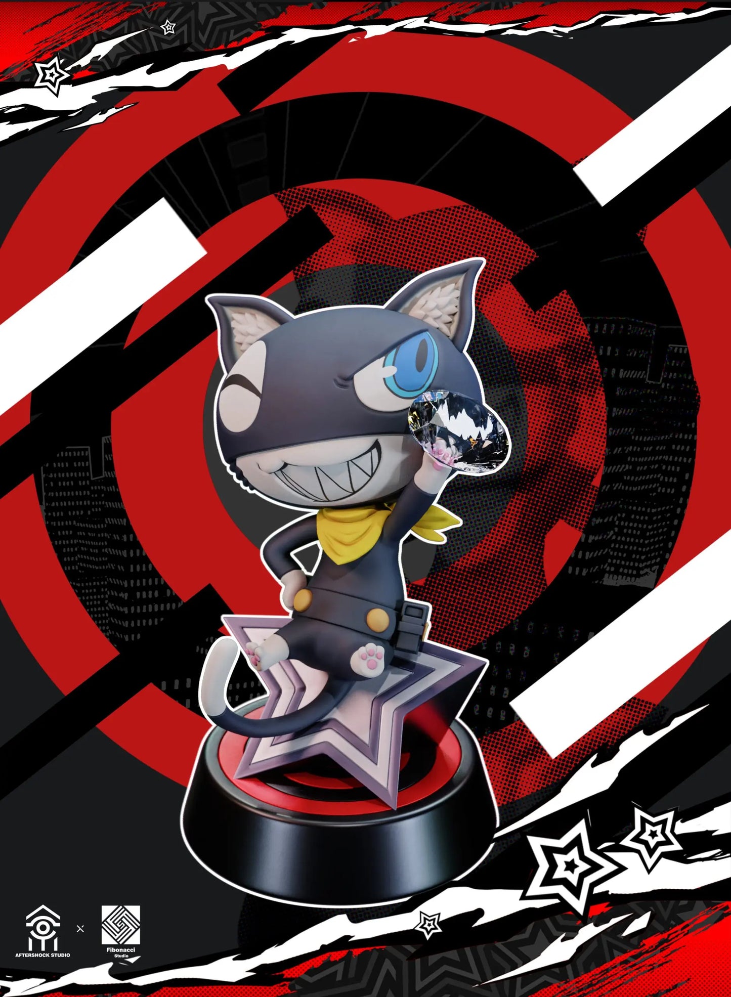 Persona 5 Aftershock & Fibonacci Studio Royal Ren Amamiya Joker & Arsène Licensed Resin Statue