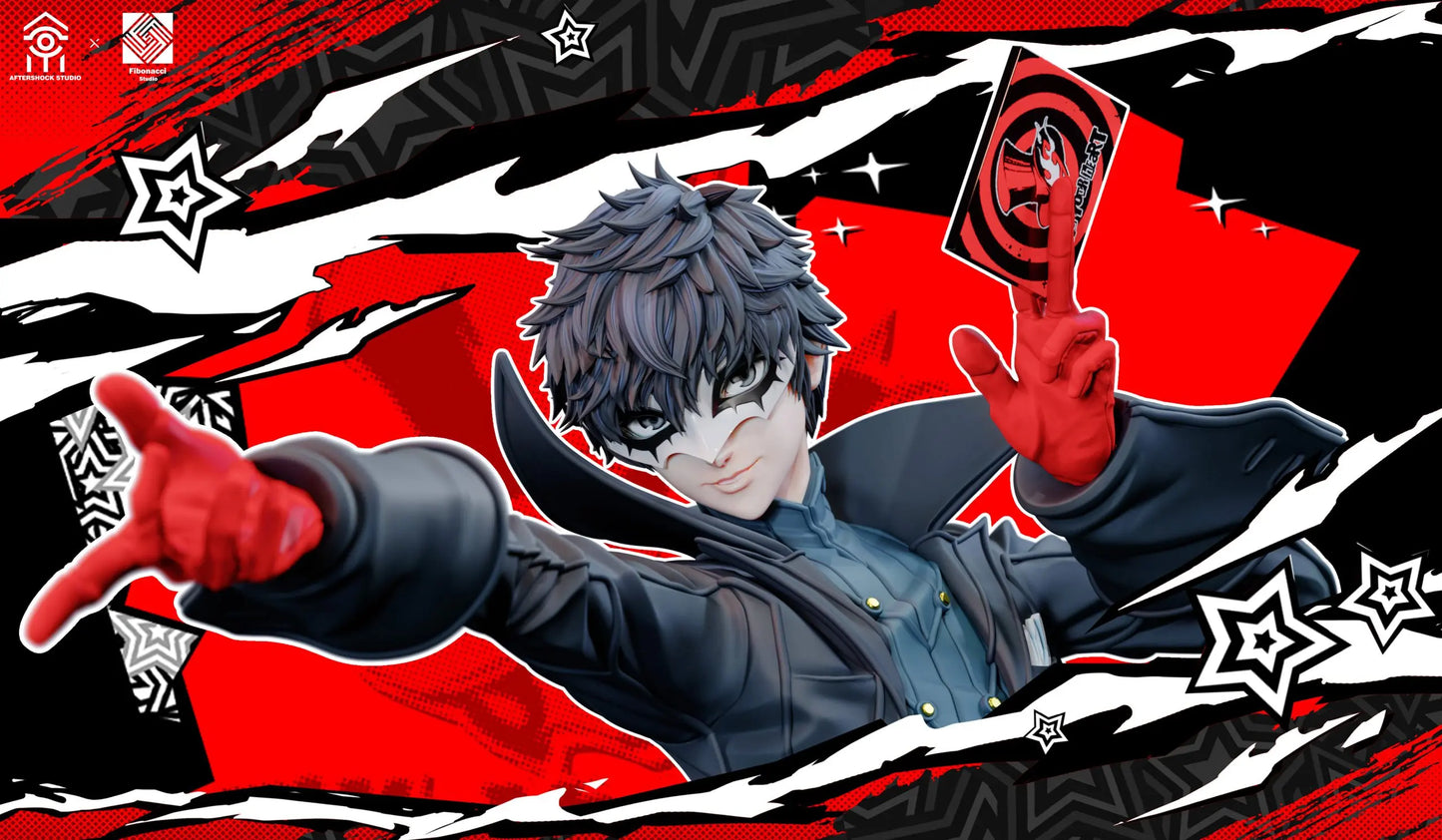 Persona 5 Aftershock & Fibonacci Studio Royal Ren Amamiya Joker & Arsène Licensed Resin Statue