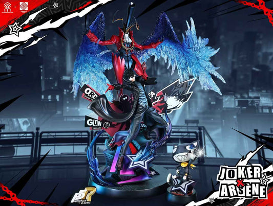 Persona 5 Aftershock & Fibonacci Studio Royal Ren Amamiya Joker & Arsène Licensed Resin Statue