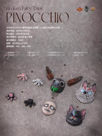 Pinocchio GIYORZILLA TOYS Broken Fairy Tale Pinocchio A001 1/6  Licensed Action Figure