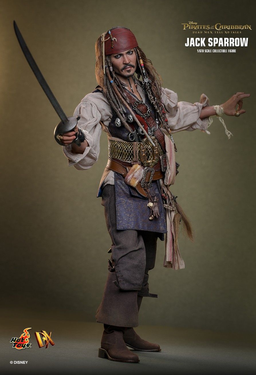 Pirates of the Caribbean Hot Toys Jack Sparrow DX37 DX38 DX39AE Licensed Action Figure