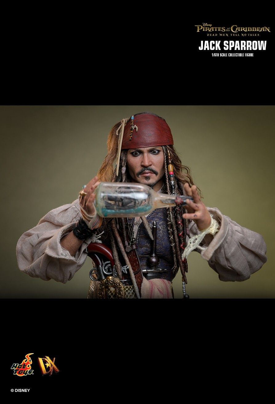 Pirates of the Caribbean Hot Toys Jack Sparrow DX37 DX38 DX39AE Licensed Action Figure