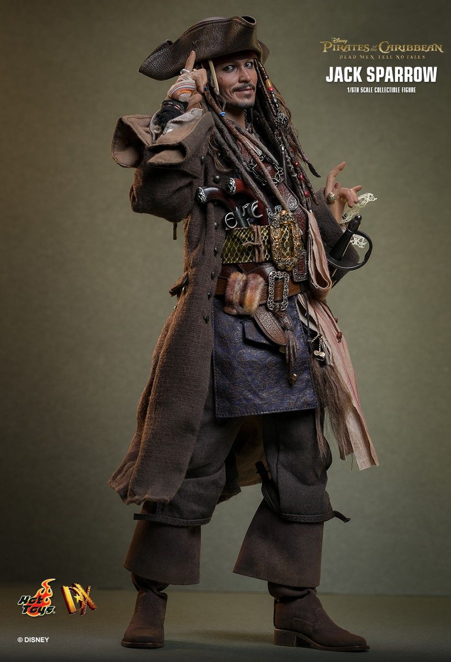 Pirates of the Caribbean Hot Toys Jack Sparrow DX37 DX38 DX39AE Licensed Action Figure