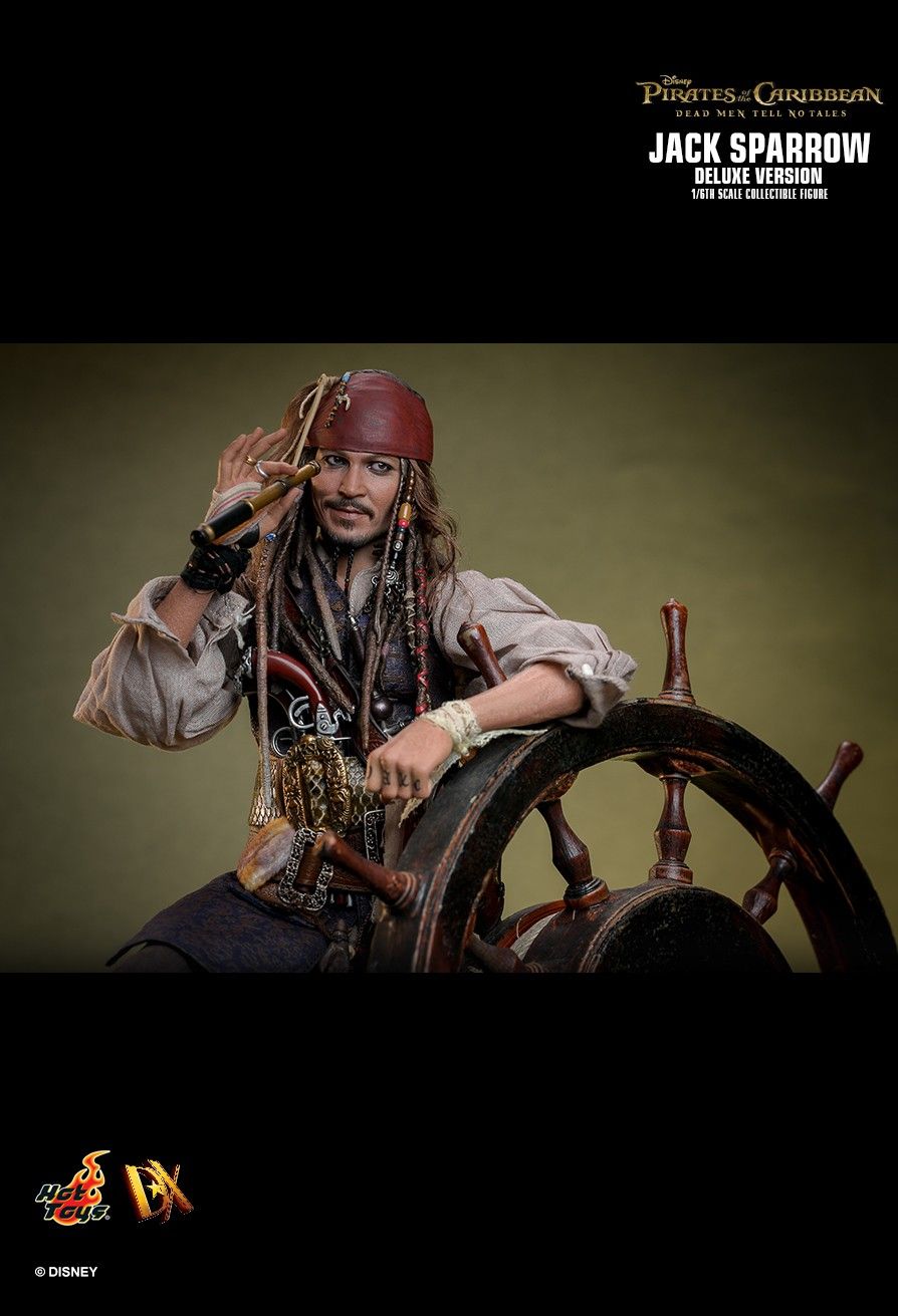 Pirates of the Caribbean Hot Toys Jack Sparrow DX37 DX38 DX39AE Licensed Action Figure