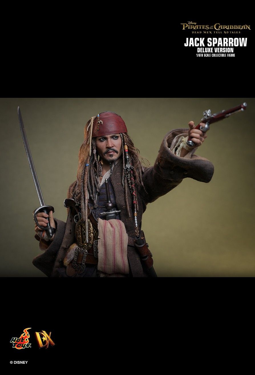 Pirates of the Caribbean Hot Toys Jack Sparrow DX37 DX38 DX39AE Licensed Action Figure