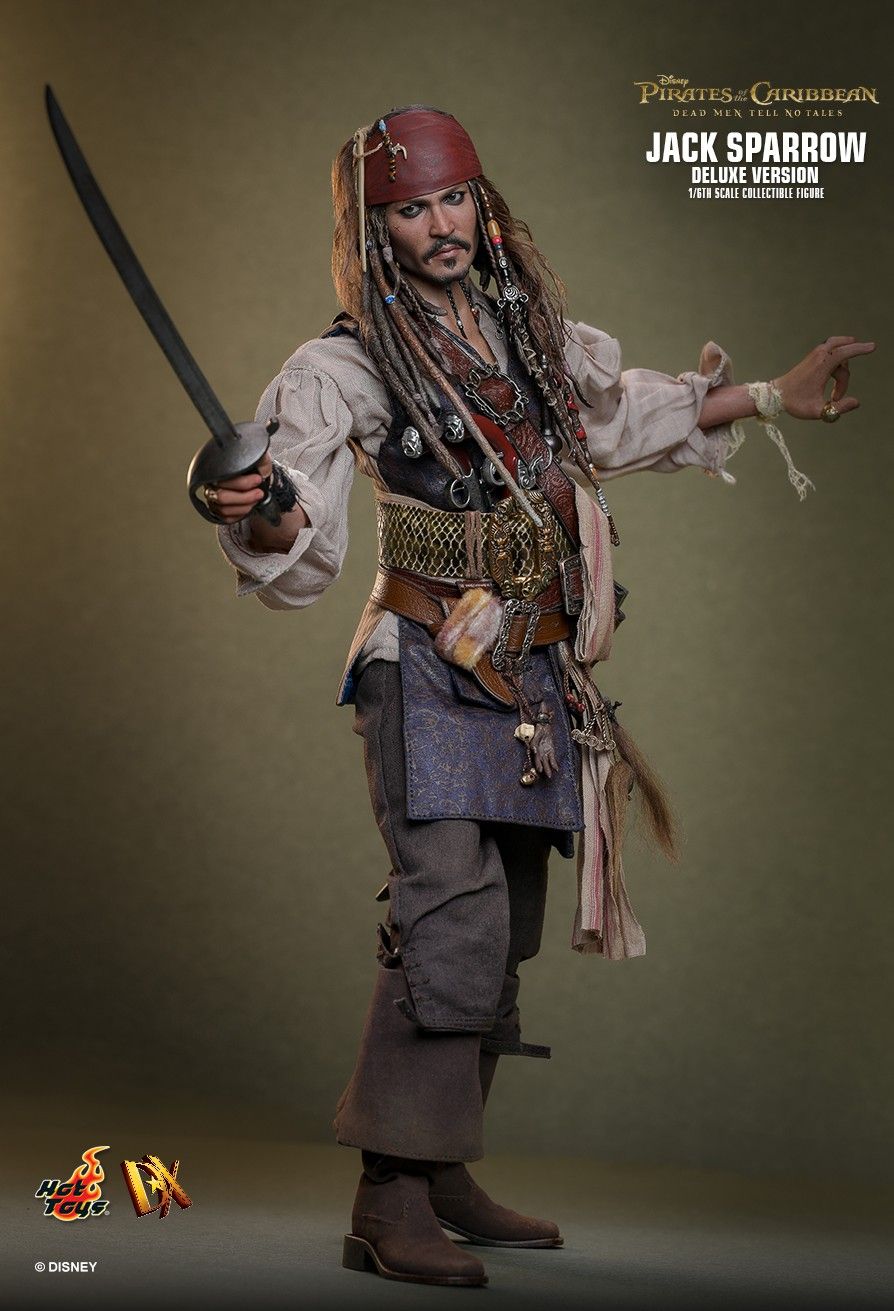 Pirates of the Caribbean Hot Toys Jack Sparrow DX37 DX38 DX39AE Licensed Action Figure