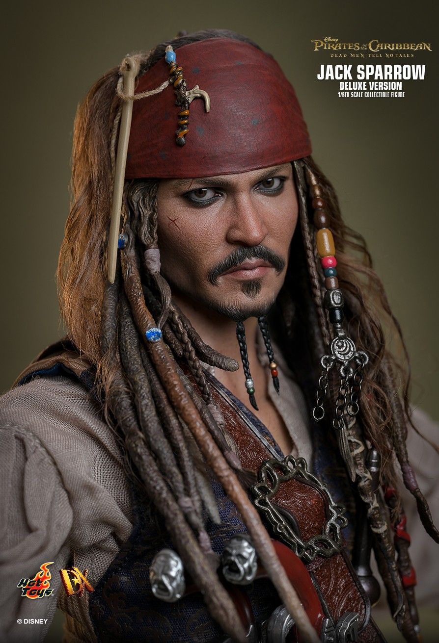 Pirates of the Caribbean Hot Toys Jack Sparrow DX37 DX38 DX39AE Licensed Action Figure