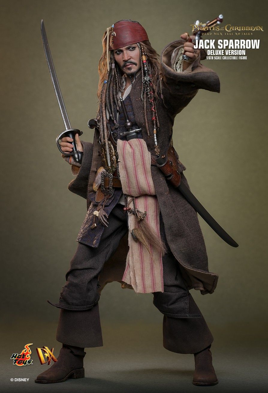 Pirates of the Caribbean Hot Toys Jack Sparrow DX37 DX38 DX39AE Licensed Action Figure