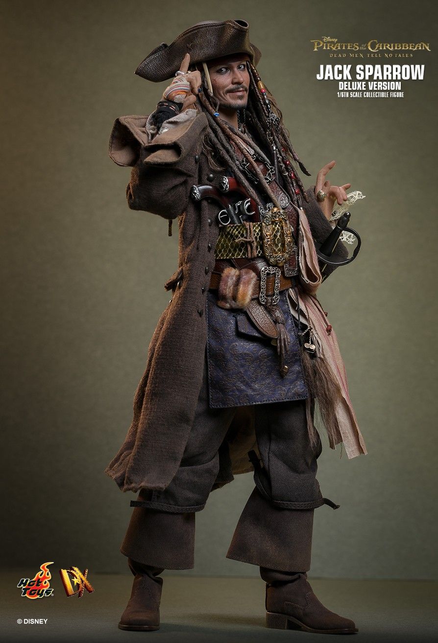 Pirates of the Caribbean Hot Toys Jack Sparrow DX37 DX38 DX39AE Licensed Action Figure