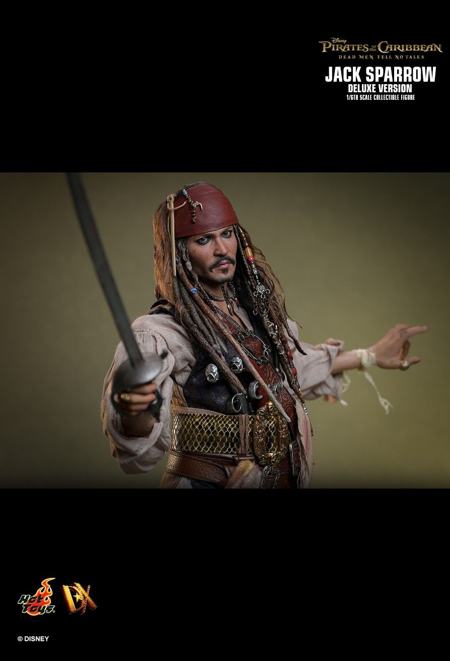 Pirates of the Caribbean Hot Toys Jack Sparrow DX37 DX38 DX39AE Licensed Action Figure