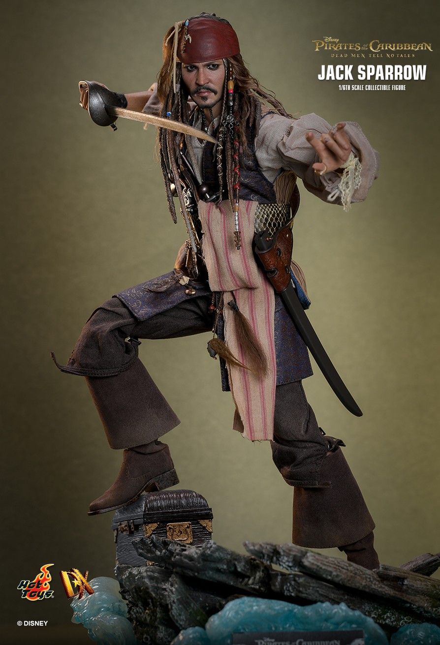 Pirates of the Caribbean Hot Toys Jack Sparrow DX37 DX38 DX39AE Licensed Action Figure
