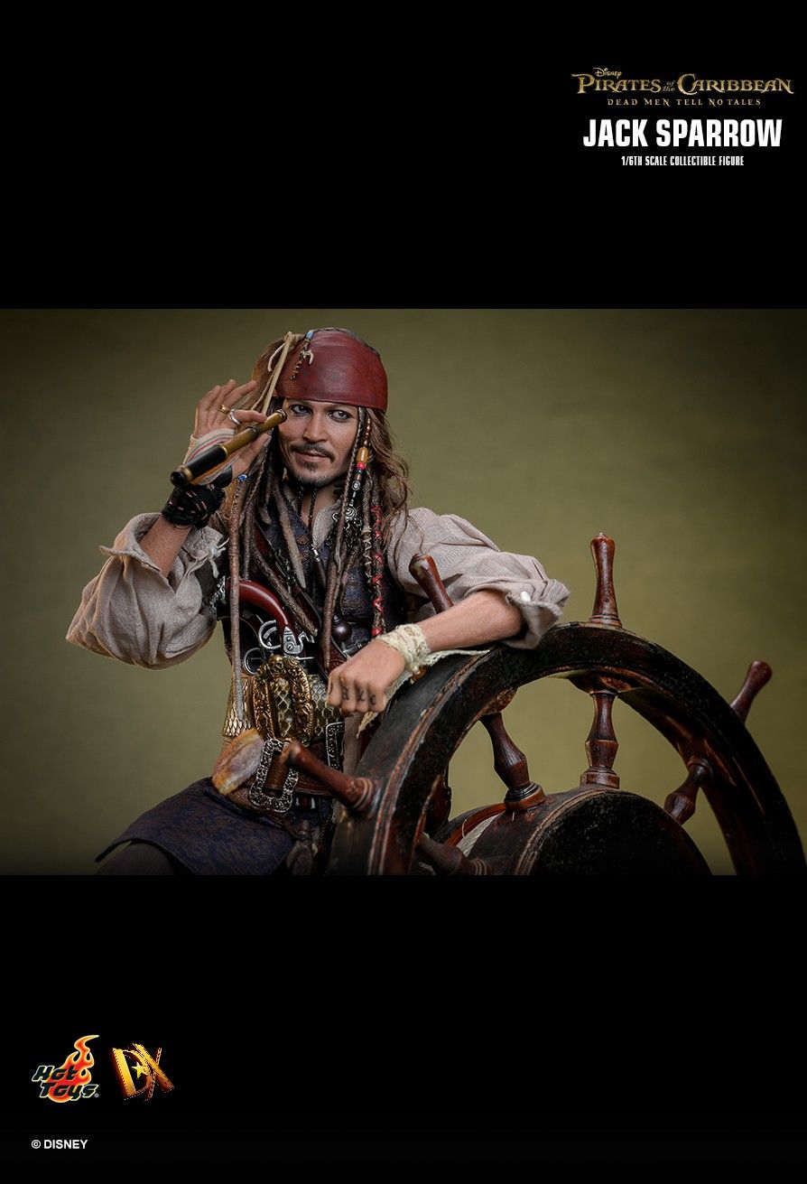 Pirates of the Caribbean Hot Toys Jack Sparrow DX37 DX38 DX39AE Licensed Action Figure