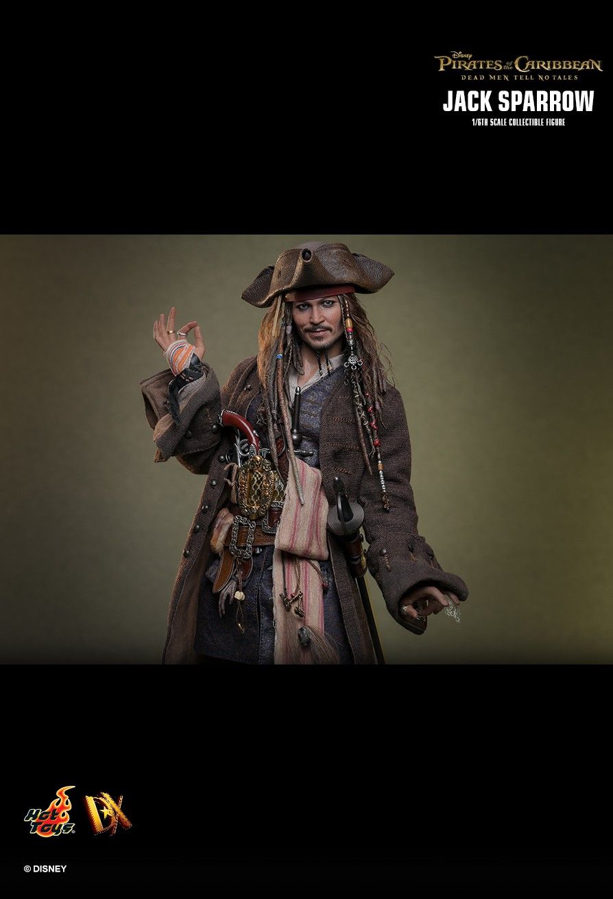 Pirates of the Caribbean Hot Toys Jack Sparrow DX37 DX38 DX39AE Licensed Action Figure