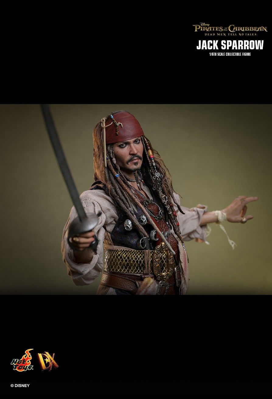 Pirates of the Caribbean Hot Toys Jack Sparrow DX37 DX38 DX39AE Licensed Action Figure
