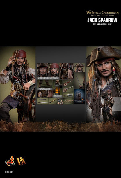 Pirates of the Caribbean Hot Toys Jack Sparrow DX37 DX38 DX39AE Licensed Action Figure