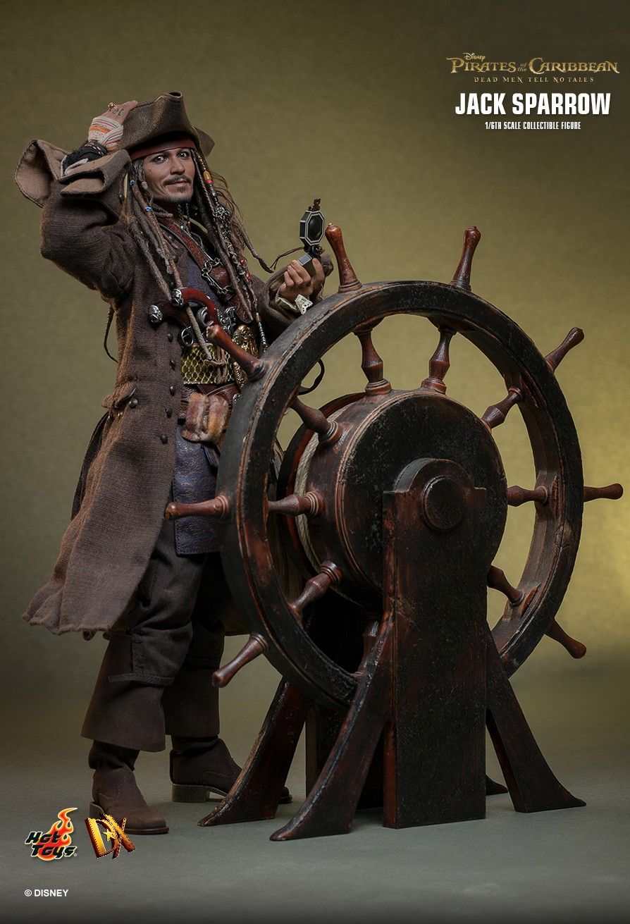 Pirates of the Caribbean Hot Toys Jack Sparrow DX37 DX38 DX39AE Licensed Action Figure