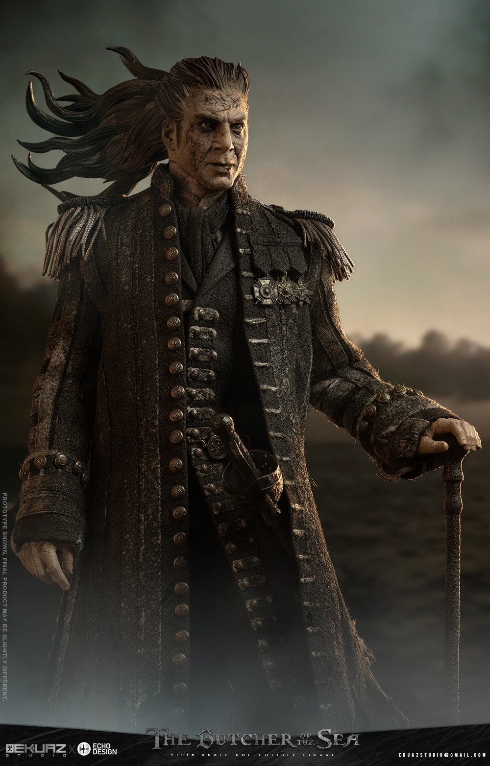 Pirates of the Caribbean EKUAZ STUDIO & ECHO DESIGN Captain Armando Salazar Sea Butcher EKS013 1/6 Action Figure (3rd party)