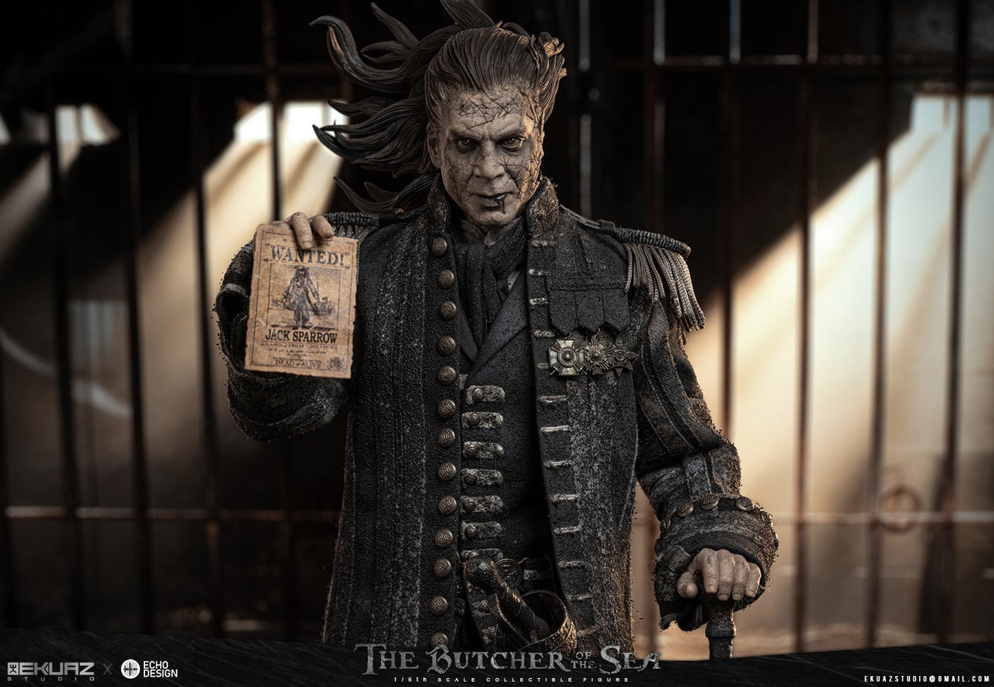 Pirates of the Caribbean EKUAZ STUDIO & ECHO DESIGN Captain Armando Salazar Sea Butcher EKS013 1/6 Action Figure (3rd party)