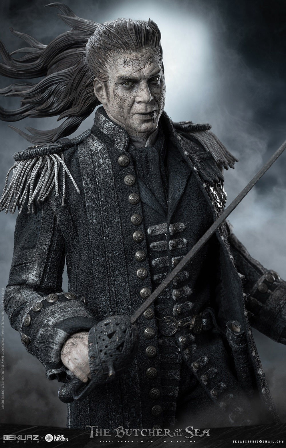 Pirates of the Caribbean EKUAZ STUDIO & ECHO DESIGN Captain Armando Salazar Sea Butcher EKS013 1/6 Action Figure (3rd party)