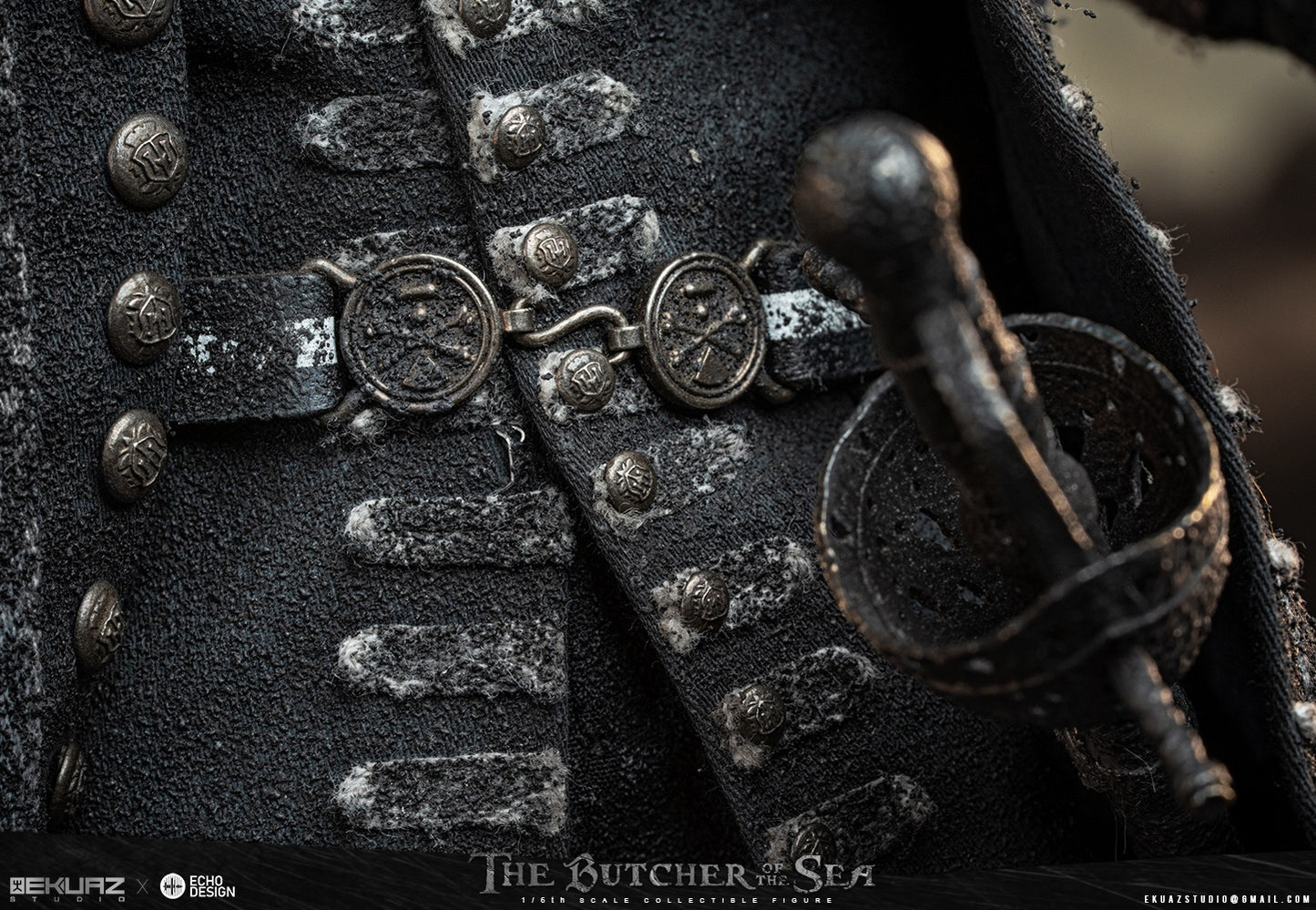 Pirates of the Caribbean EKUAZ STUDIO & ECHO DESIGN Captain Armando Salazar Sea Butcher EKS013 1/6 Action Figure (3rd party)