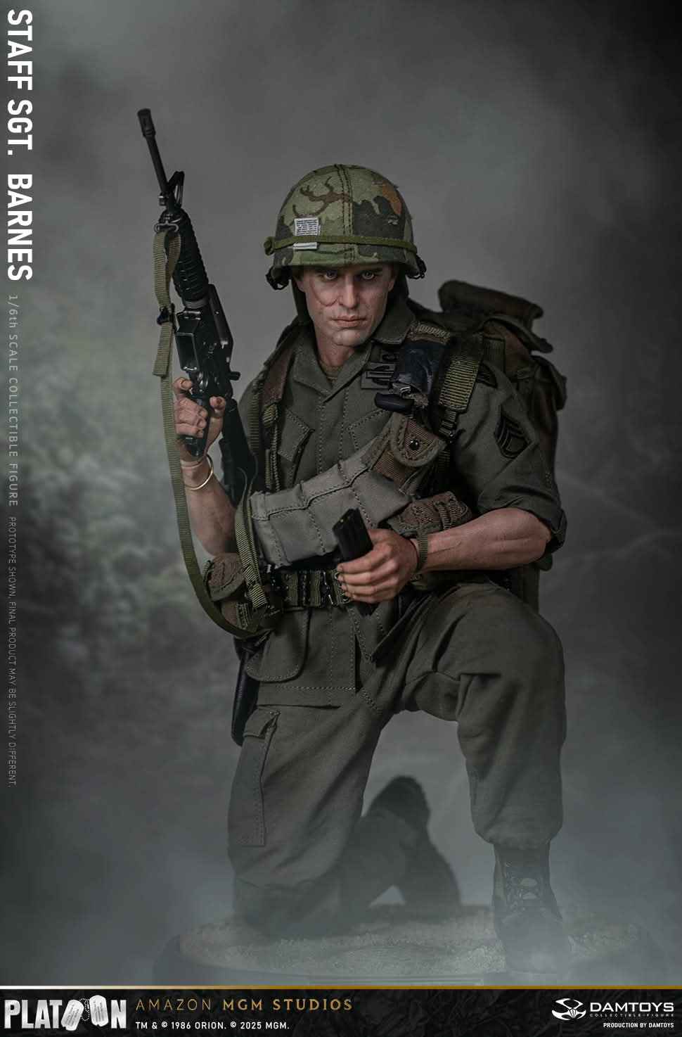 Platoon DAMTOYS Vietnam War US Army Sergeant Barnes No. DMS045 1/6 Licensed Action Figure