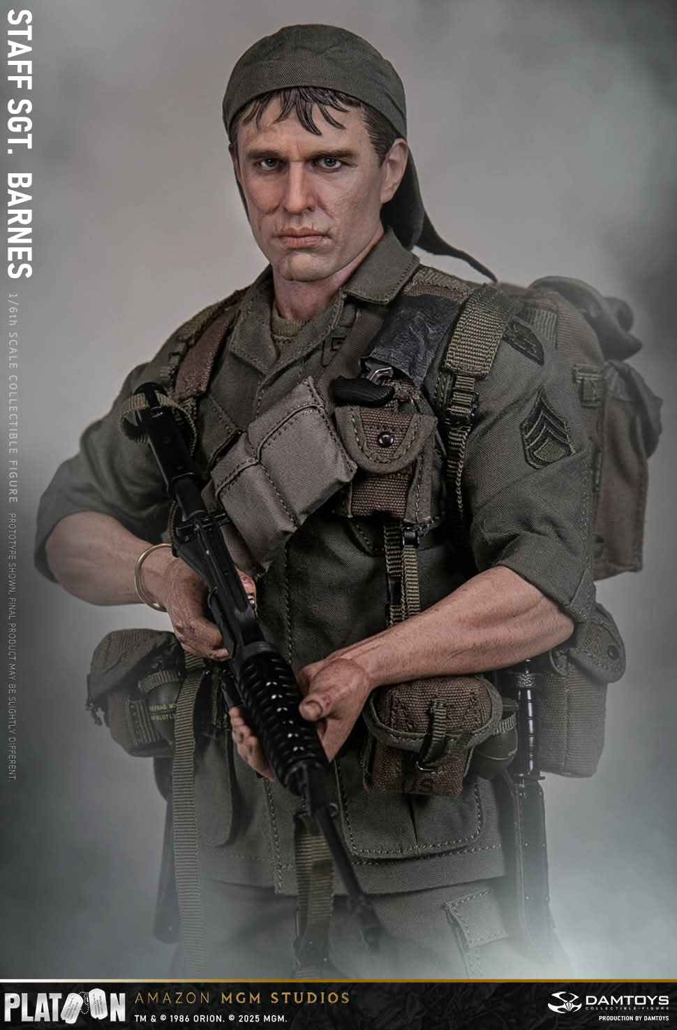Platoon DAMTOYS Vietnam War US Army Sergeant Barnes No. DMS045 1/6 Licensed Action Figure