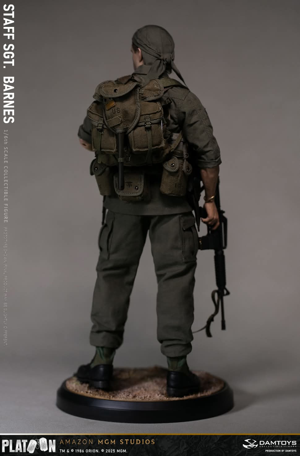 Platoon DAMTOYS Vietnam War US Army Sergeant Barnes No. DMS045 1/6 Licensed Action Figure