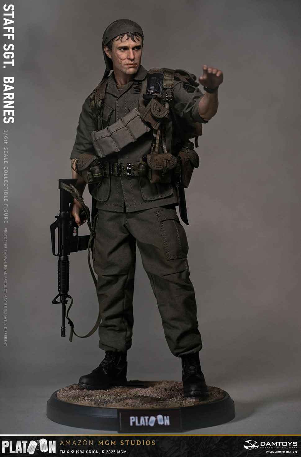 Platoon DAMTOYS Vietnam War US Army Sergeant Barnes No. DMS045 1/6 Licensed Action Figure