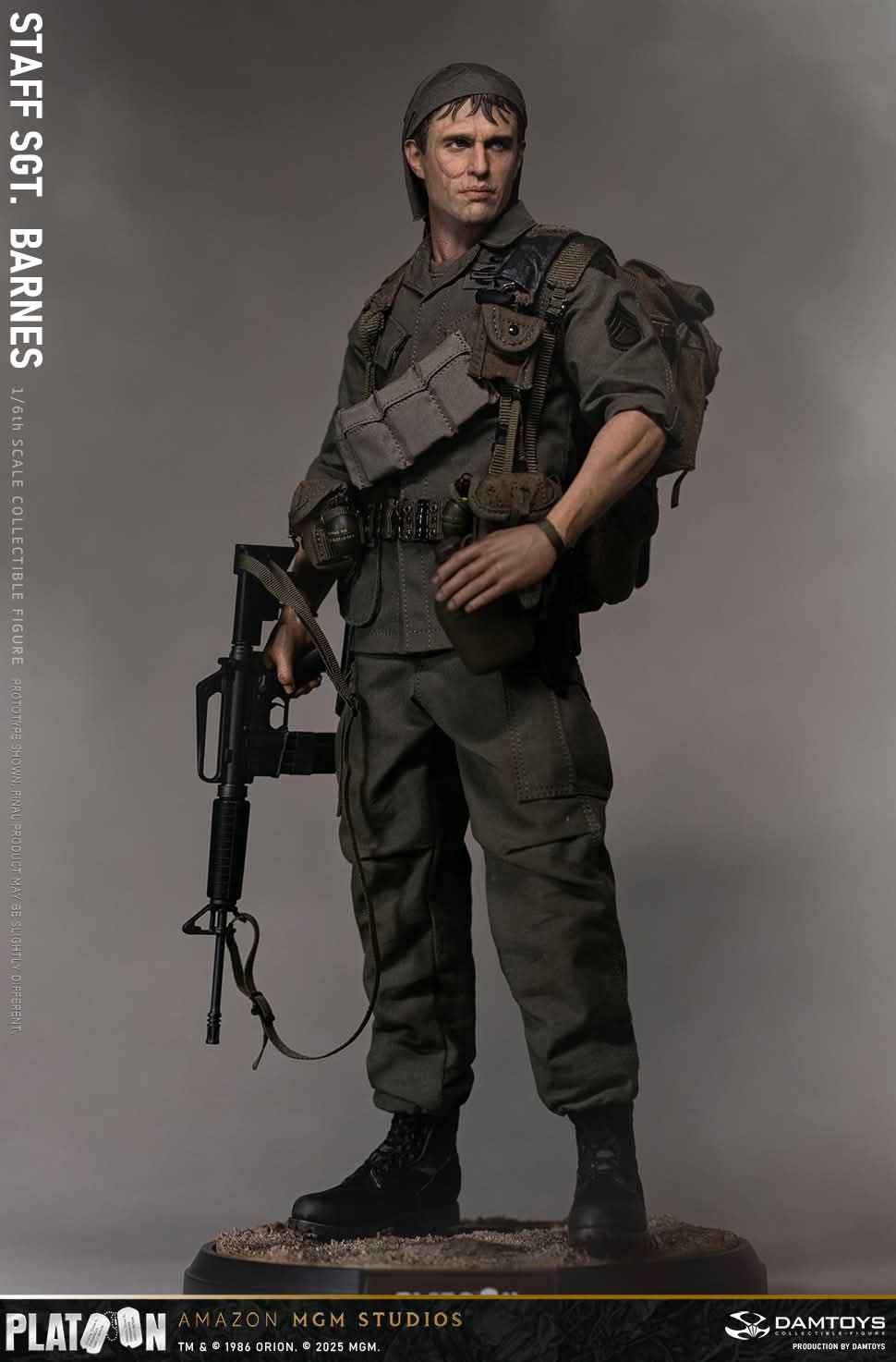 Platoon DAMTOYS Vietnam War US Army Sergeant Barnes No. DMS045 1/6 Licensed Action Figure