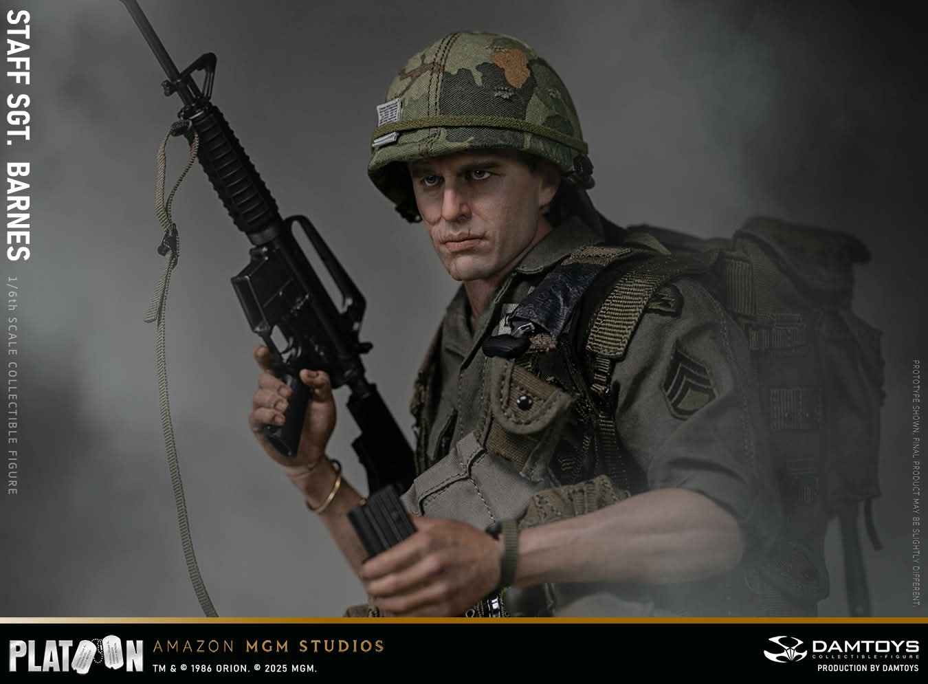 Platoon DAMTOYS Vietnam War US Army Sergeant Barnes No. DMS045 1/6 Licensed Action Figure