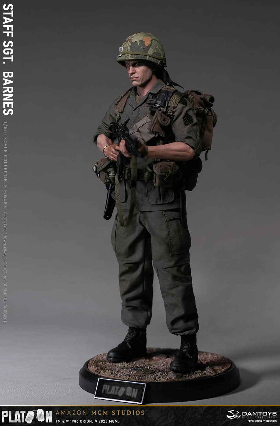 Platoon DAMTOYS Vietnam War US Army Sergeant Barnes No. DMS045 1/6 Licensed Action Figure