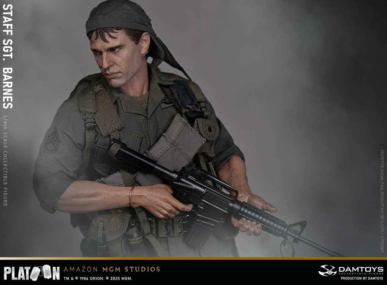Platoon DAMTOYS Vietnam War US Army Sergeant Barnes No. DMS045 1/6 Licensed Action Figure
